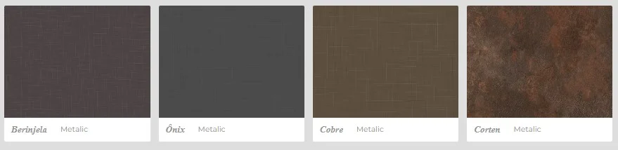 Tabela de cores MDF Guararapes — Metalic